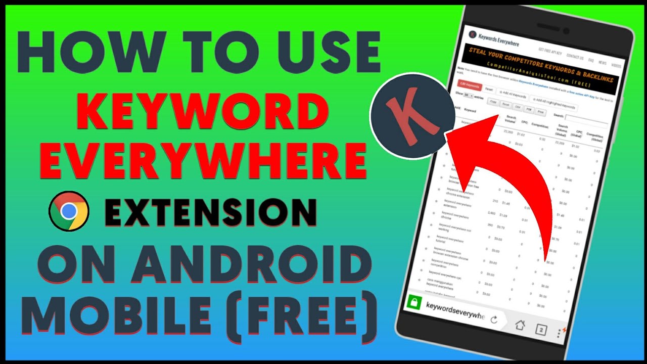 Download keywords everywhere for android app
